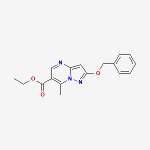 Ethyl 2-(benzyloxy)-7-methylpyrazolo[1,5-a]pyrimidine-6-carboxylate