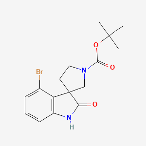 tert-Butyl 4-bromo-2-oxospiro[indoline-3,3'-pyrrolidine]-1'-carboxylate