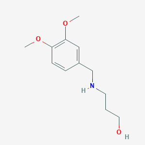 molecular formula C12H19NO3 B1301298 3-(3,4-二甲氧基-苄氨基)-丙-1-醇 CAS No. 40171-93-5