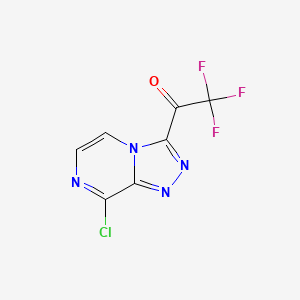 1-{8-Chloro-[1,2,4]triazolo[4,3-a]pyrazin-3-yl}-2,2,2-trifluoroethan-1-one