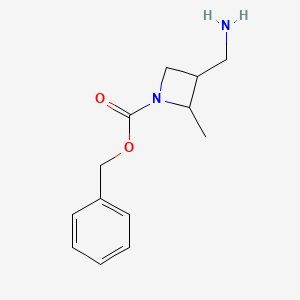 Benzyl 3-(aminomethyl)-2-methylazetidine-1-carboxylate