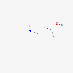 molecular formula C8H17NO B13013103 4-(Cyclobutylamino)butan-2-ol 