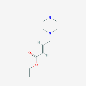 molecular formula C11H20N2O2 B13013111 Ethyl 4-(4-methylpiperazin-1-yl)but-2-enoate 