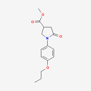 Methyl 5-oxo-1-(4-propoxyphenyl)pyrrolidine-3-carboxylate