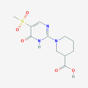 1-(5-(Methylsulfonyl)-6-oxo-1,6-dihydropyrimidin-2-yl)piperidine-3-carboxylic acid