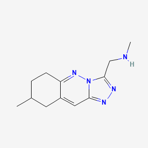 N-Methyl-1-(8-methyl-6,7,8,9-tetrahydro-[1,2,4]triazolo[4,3-b]cinnolin-3-yl)methanamine