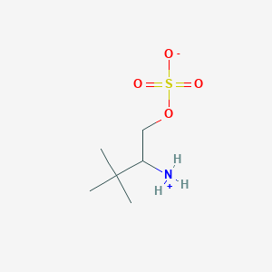 molecular formula C6H15NO4S B13013192 2-Ammonio-3,3-dimethylbutyl sulfate 