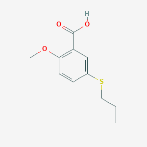 2-Methoxy-5-(propylthio)benzoic acid