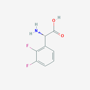 molecular formula C8H7F2NO2 B13013267 (2S)-2-Amino-2-(2,3-difluorophenyl)acetic acid 