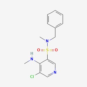 N-Benzyl-5-chloro-N-methyl-4-(methylamino)pyridine-3-sulfonamide