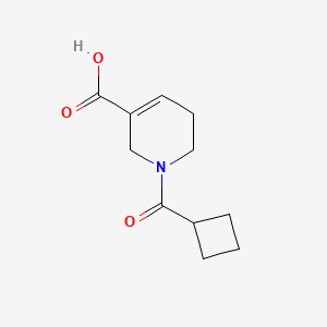 molecular formula C11H15NO3 B13013278 1-(Cyclobutanecarbonyl)-1,2,5,6-tetrahydropyridine-3-carboxylic acid 