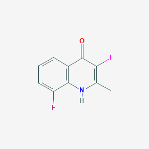 8-Fluoro-3-iodo-2-methylquinolin-4(1H)-one