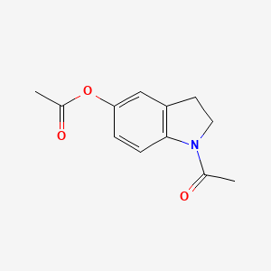 molecular formula C12H13NO3 B13013347 1-Acetylindolin-5-yl acetate 