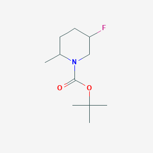 molecular formula C11H20FNO2 B13013374 tert-Butyl 5-fluoro-2-methylpiperidine-1-carboxylate CAS No. 2227205-89-0