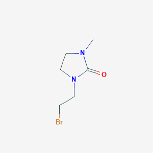 molecular formula C6H11BrN2O B13013388 1-(2-Bromoethyl)-3-methylimidazolidin-2-one 