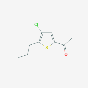 molecular formula C9H11ClOS B13013395 1-(4-Chloro-5-propylthiophen-2-yl)ethanone 