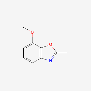 molecular formula C9H9NO2 B13013449 Benzoxazole, 7-methoxy-2-methyl- CAS No. 849402-66-0