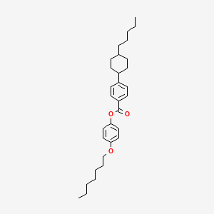 molecular formula C31H44O3 B13013479 4-(Heptyloxy)phenyl 4-(trans-4-pentylcyclohexyl)benzoate CAS No. 84601-02-5