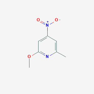 molecular formula C7H8N2O3 B13013505 2-Methoxy-6-methyl-4-nitropyridine 