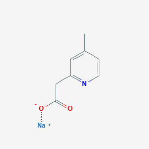 molecular formula C8H8NNaO2 B13013507 Sodium 2-(4-methylpyridin-2-yl)acetate 