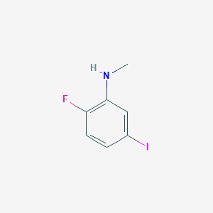 molecular formula C7H7FIN B13013529 2-Fluoro-5-iodo-N-methylaniline 