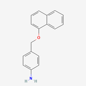 4-((Naphthalen-1-yloxy)methyl)aniline