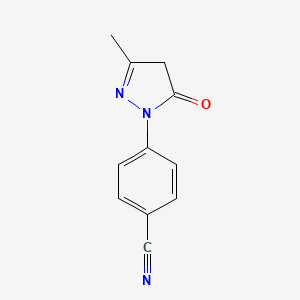 4-(3-Methyl-5-oxo-4,5-dihydro-1h-pyrazol-1-yl)benzonitrile