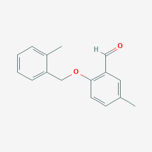 5-Methyl-2-((2-methylbenzyl)oxy)benzaldehyde