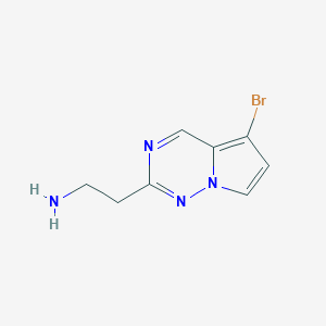 2-(5-Bromopyrrolo[2,1-f][1,2,4]triazin-2-yl)ethan-1-amine