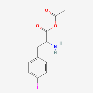 molecular formula C11H12INO3 B13013579 Acetyl-4-iodo-DL-phenylalanine 