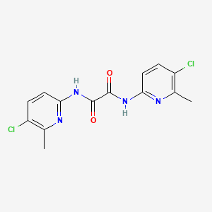 molecular formula C14H12Cl2N4O2 B13013593 N1,N2-Bis(5-chloro-6-methylpyridin-2-yl)oxalamide 