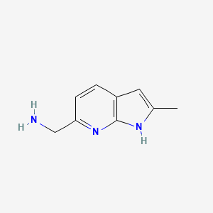 {2-methyl-1H-pyrrolo[2,3-b]pyridin-6-yl}methanamine