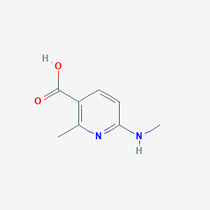 molecular formula C8H10N2O2 B13013638 2-Methyl-6-(methylamino)nicotinic acid 