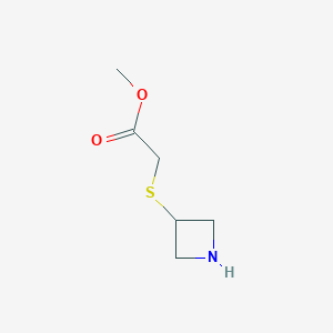 Methyl 2-(azetidin-3-ylsulfanyl)acetate