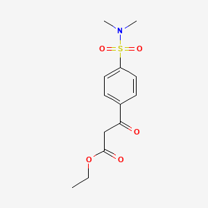 Ethyl 3-(4-(N,N-dimethylsulfamoyl)phenyl)-3-oxopropanoate