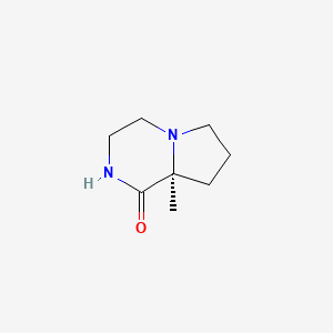 molecular formula C8H14N2O B13013777 (S)-8A-methylhexahydropyrrolo[1,2-a]pyrazin-1(2H)-one 