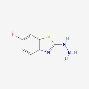 molecular formula C7H6FN3S B1301383 6-氟-2-肼基苯并[d]噻唑 CAS No. 78364-55-3