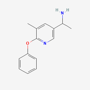 1-(5-Methyl-6-phenoxypyridin-3-yl)ethanamine