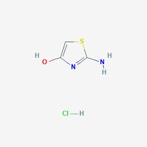 molecular formula C3H5ClN2OS B13013903 2-Aminothiazol-4-ol hydrochloride 