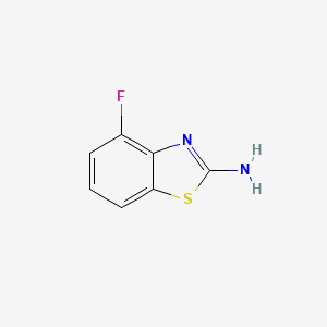 molecular formula C7H5FN2S B1301391 4-氟苯并[d]噻唑-2-胺 CAS No. 20358-06-9
