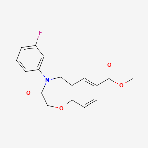 Methyl 4-(3-fluorophenyl)-3-oxo-2,3,4,5-tetrahydrobenzo[f][1,4]oxazepine-7-carboxylate