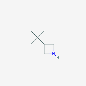 molecular formula C7H15N B13013933 3-Tert-butylazetidine 