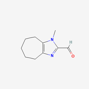 1-Methyl-1,4,5,6,7,8-hexahydrocyclohepta[d]imidazole-2-carbaldehyde