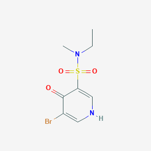 molecular formula C8H11BrN2O3S B13013951 5-Bromo-N-ethyl-4-hydroxy-N-methylpyridine-3-sulfonamide 