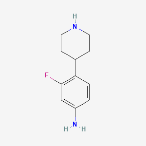 3-Fluoro-4-(piperidin-4-yl)aniline