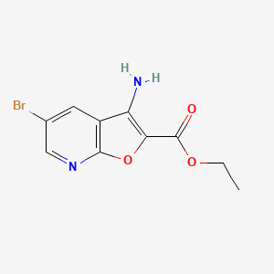 Ethyl 3-amino-5-bromofuro[2,3-b]pyridine-2-carboxylate