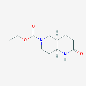 Ethyl(4aR,8aS)-2-oxooctahydro-1,6-naphthyridine-6(2H)-carboxylate