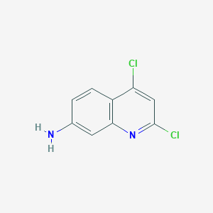 molecular formula C9H6Cl2N2 B13014072 2,4-Dichloroquinolin-7-amine 