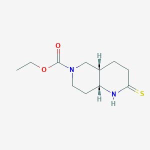 Ethyl (4aS,8aR)-2-thioxooctahydro-1,6-naphthyridine-6(2H)-carboxylate