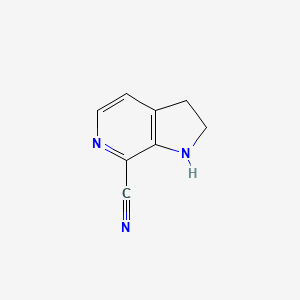 2,3-Dihydro-1H-pyrrolo[2,3-c]pyridine-7-carbonitrile